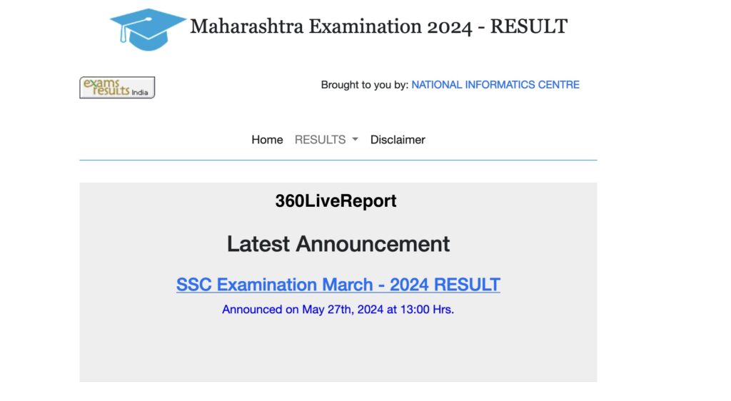 Breaking News: Maharashtra SSC Result (Class 10) 2024 Declared Today at 1 PM